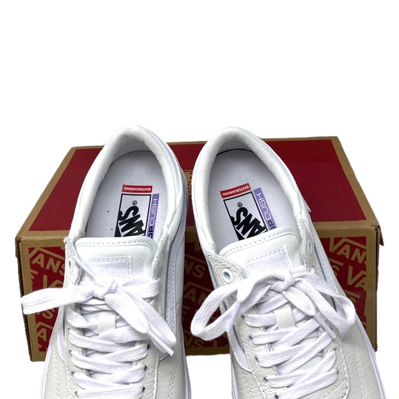 VANS Gilbert Crockett Casual Shoes For Women White Leather Sneakers VN0A5JIFWWW - Picture 5 of 11